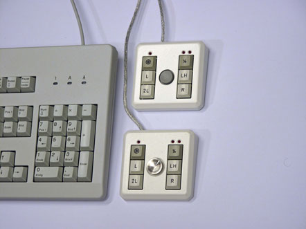 Tastatur mit Fingerbutton und Joybutton